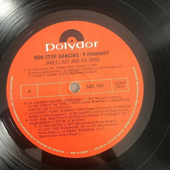 JAMES LAST - Non Stop Dancing 9 Vinyl LP 1x12" - Picture 5 of 9